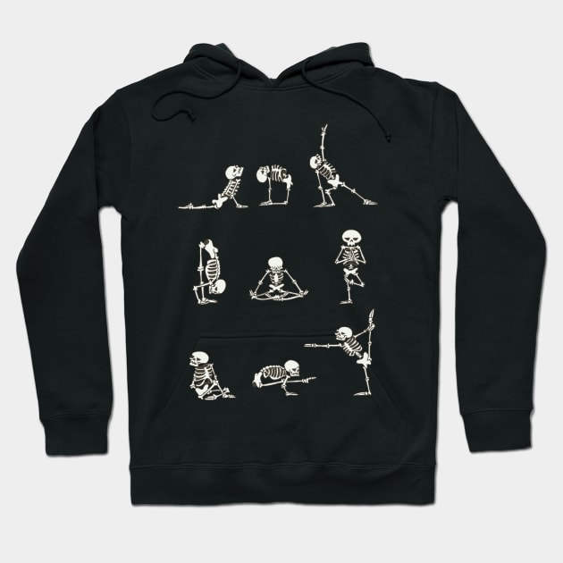 Skeleton Yoga Hoodie by huebucket